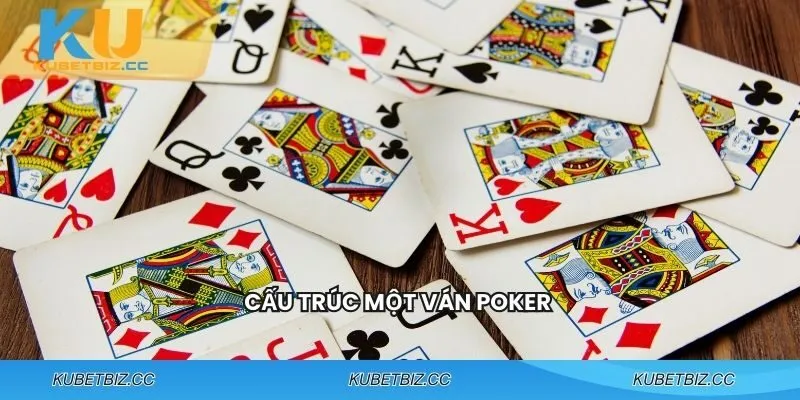 Một ván Texas Hold’em diễn ra qua bốn giai đoạn